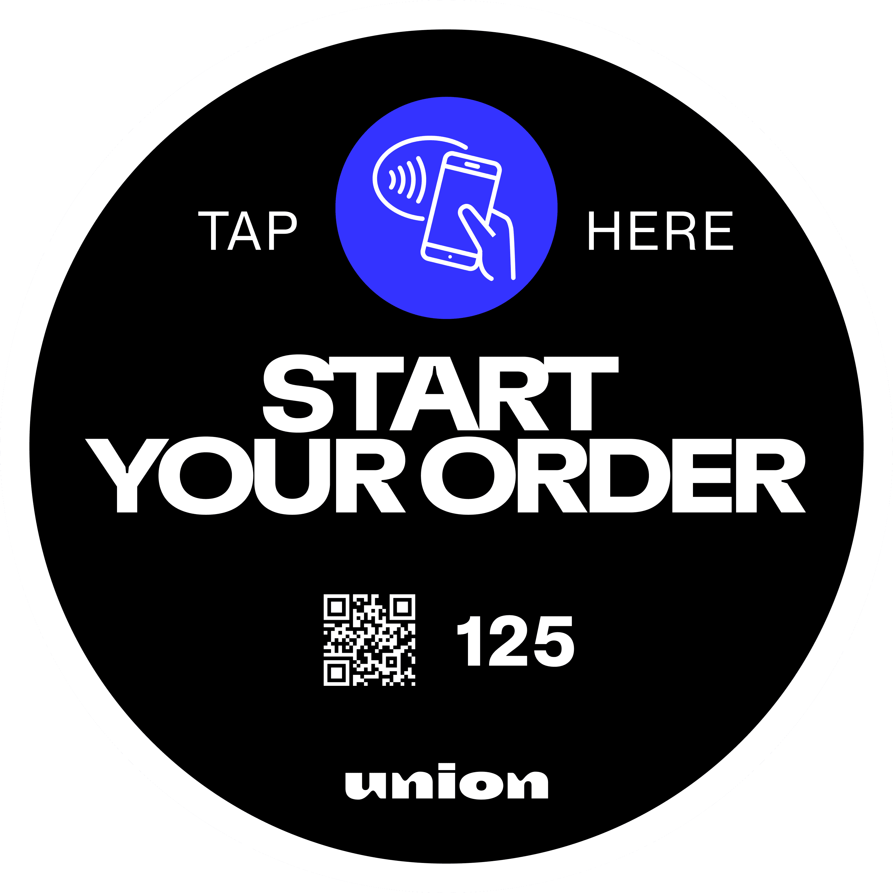 Guest starting an order in the Union app